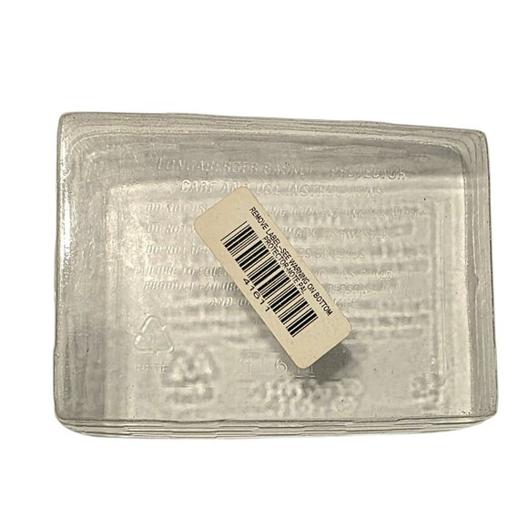 2001 Longaberger Card Keeper Basket Wood Lid Fabric Floral Liner Protector READ - Picture 6 of 13